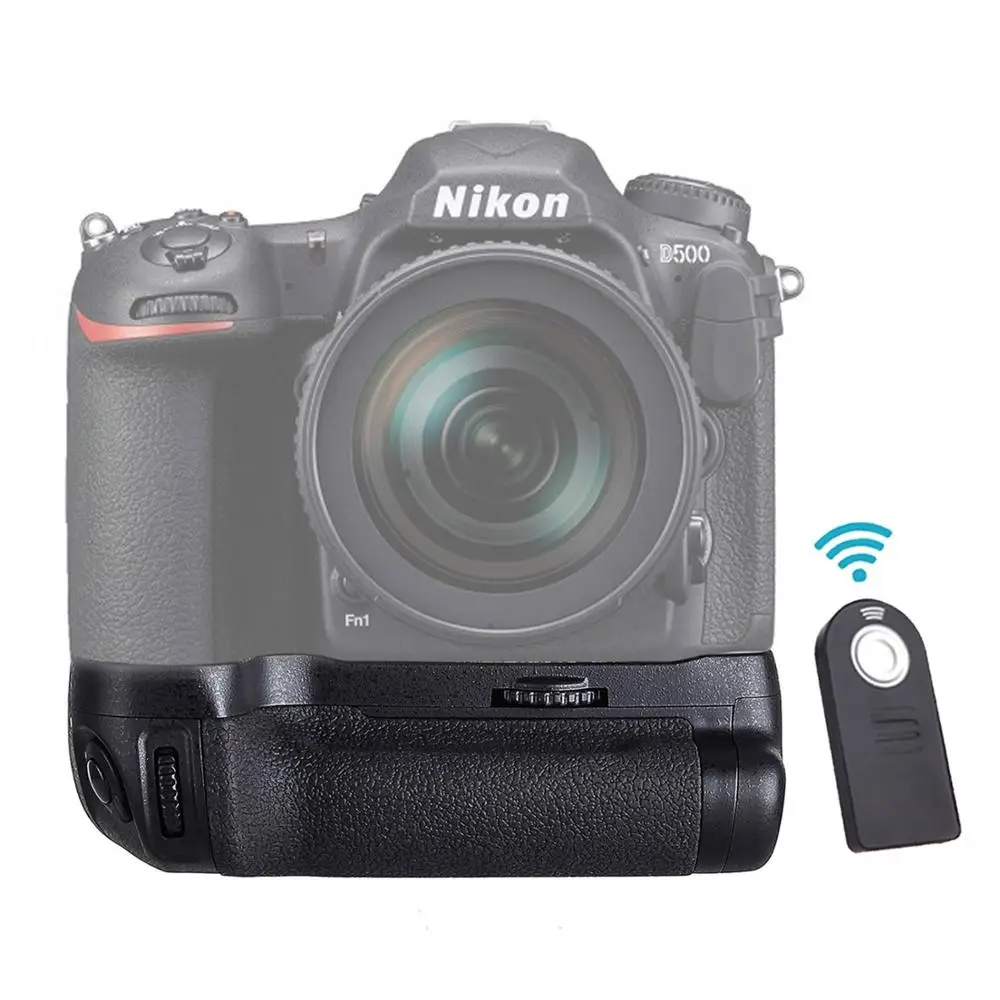 EACHSHOT MB D17 сменная Батарейная ручка для цифровых зеркальных камер Nikon D500 работает с