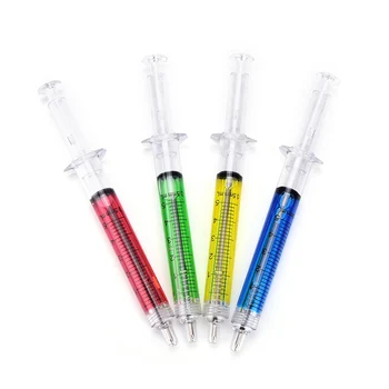 

Syringe Injection Shape Ballpen 10Pcs Doctor Nurse Gift Liquid Pen Ballpoint 10pcs/set