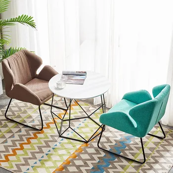 

Modern Simplicity Single Person Sofa Chair Bedroom Northern Europe Leisure Time Lazy People Sofa Chair Visitor Area Chairs