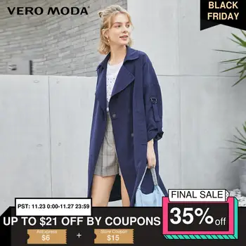 

Vero Moda Women's Cuff Strap Lapel Buckle Trench Coat | 319321548
