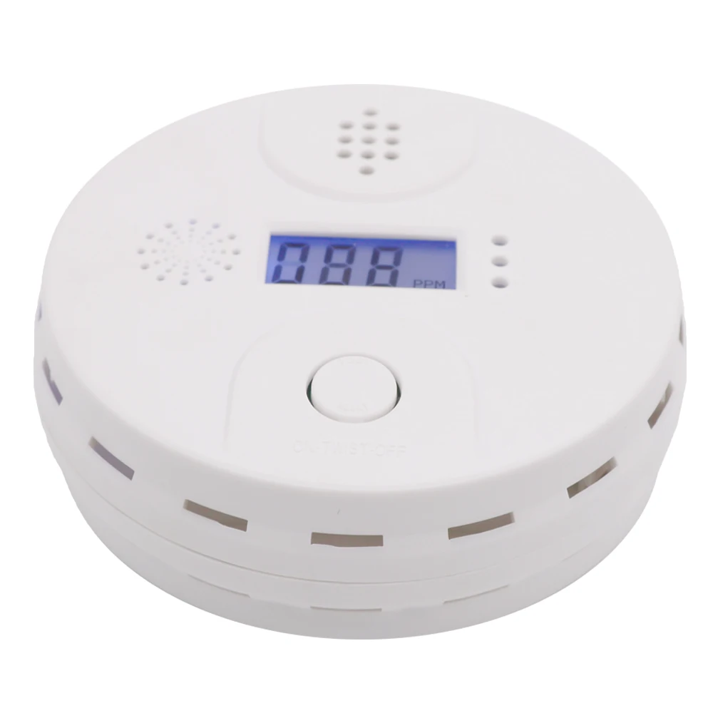 Alarma de monóxido de carbono con LED incorporado, 85dB, sonido de sirena, Sensor de CO independiente, detectores de alarma de envenenamiento, envío gratis