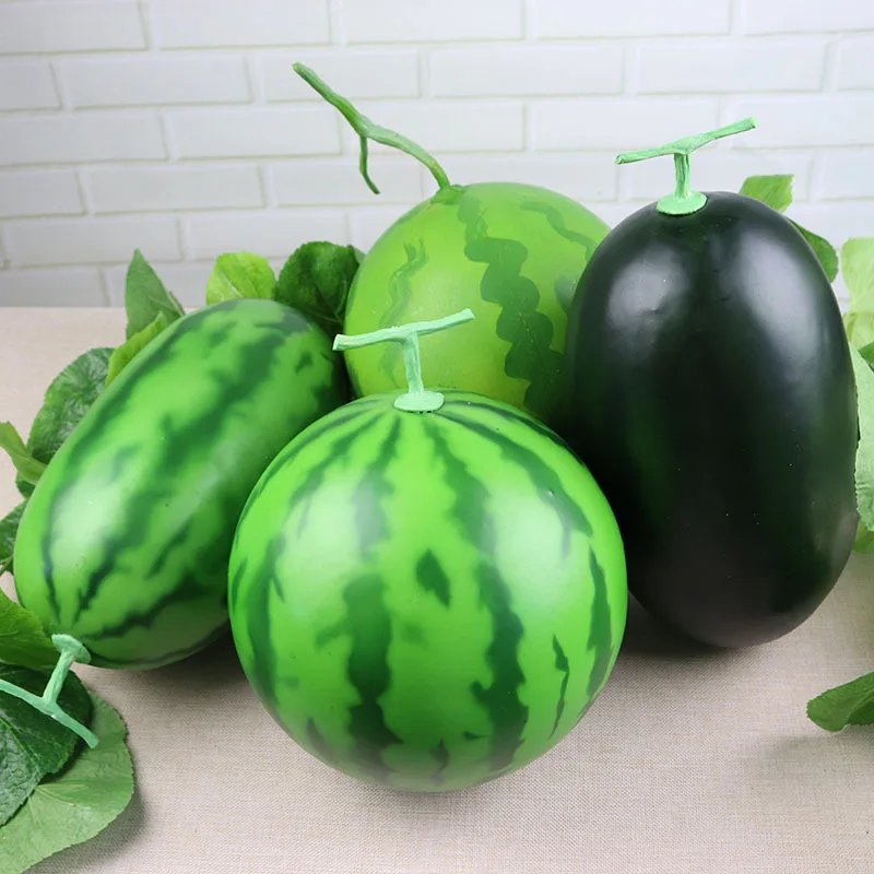  Simulated Fruit And Fake Fruit Simulated Plastic Watermelon Hotel Decoration School Teaching Aids B - 4000226659619