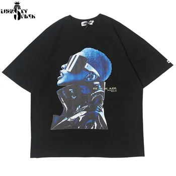 

Lindsey Seader Unisex Men Hiphop Singer Printed Letters City Short Sleeve 2020 Harajuku Loose Style Version Male Top Tee Tshirts