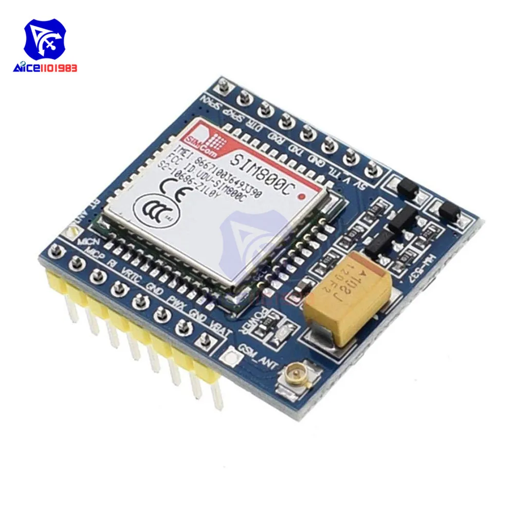 Diymore SIM800C GSM GPRS модуль макетная плата IPEX с Bluetooth ttl TTS STM32 для Arduino C51 5V 3,3 V