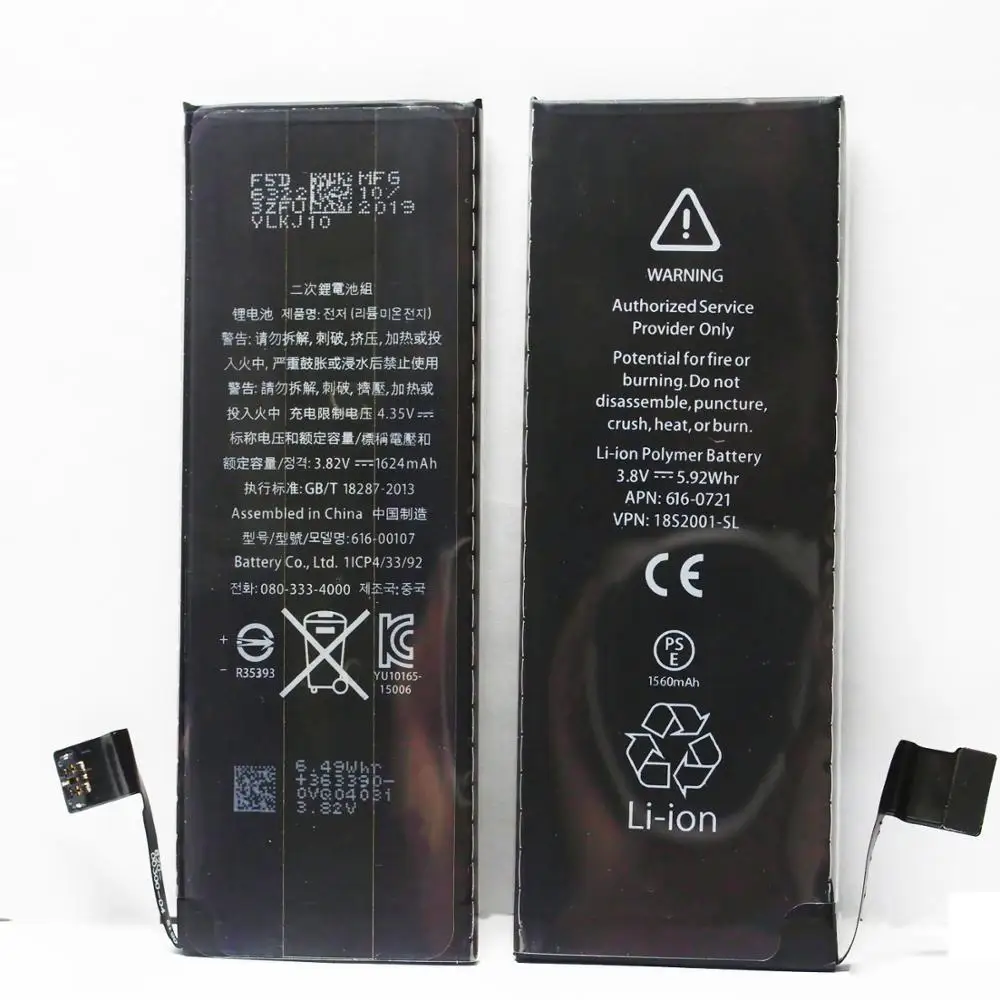 Батарея мобильного телефона для iphone 5 iphone 6 iphone 7 Замена батареи Совместимость 7plu 8 8plus XS XR SE литиевая батарея