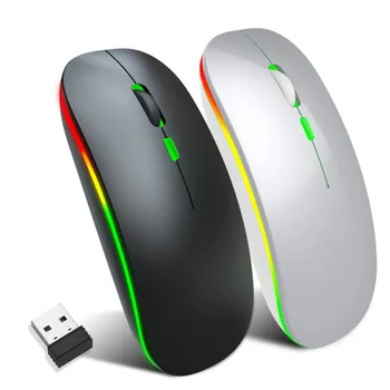 

1pcs 1600 DPI Wireless Mouse Silent Computer Mouse Rechargeable Mice Ergonomic Mause 2.4Ghz USB Wireless Mice For PC Laptop