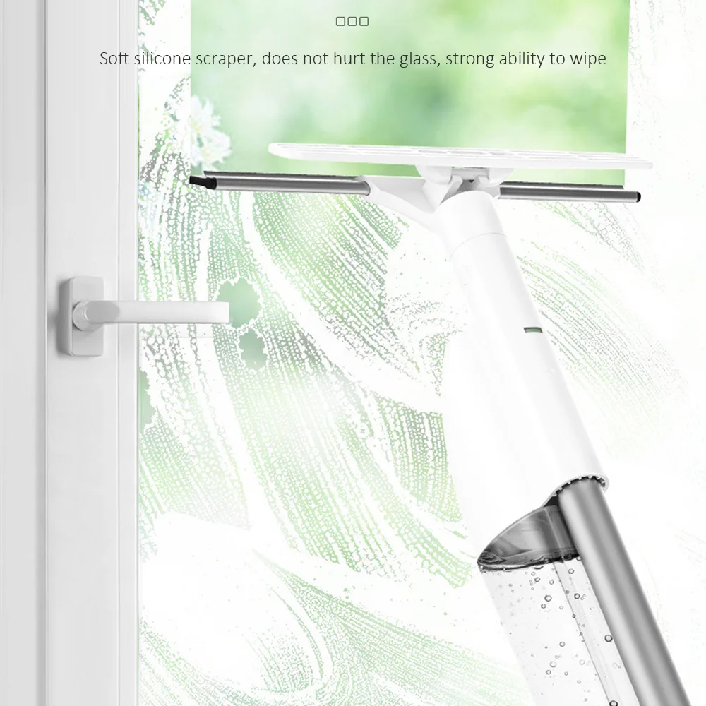 Window Glass Cleaning Brush with Water Spray Wiper Cloth Household Tools new