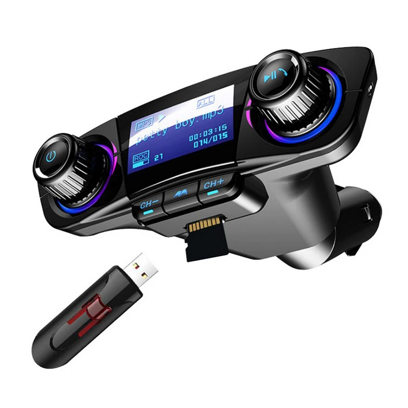 BT06 автомобиль Bluetooth радио, зарядное устройство MP3-плеер Стерео громкой связи двойной USB изготовлен из высококачественного материала, прочный