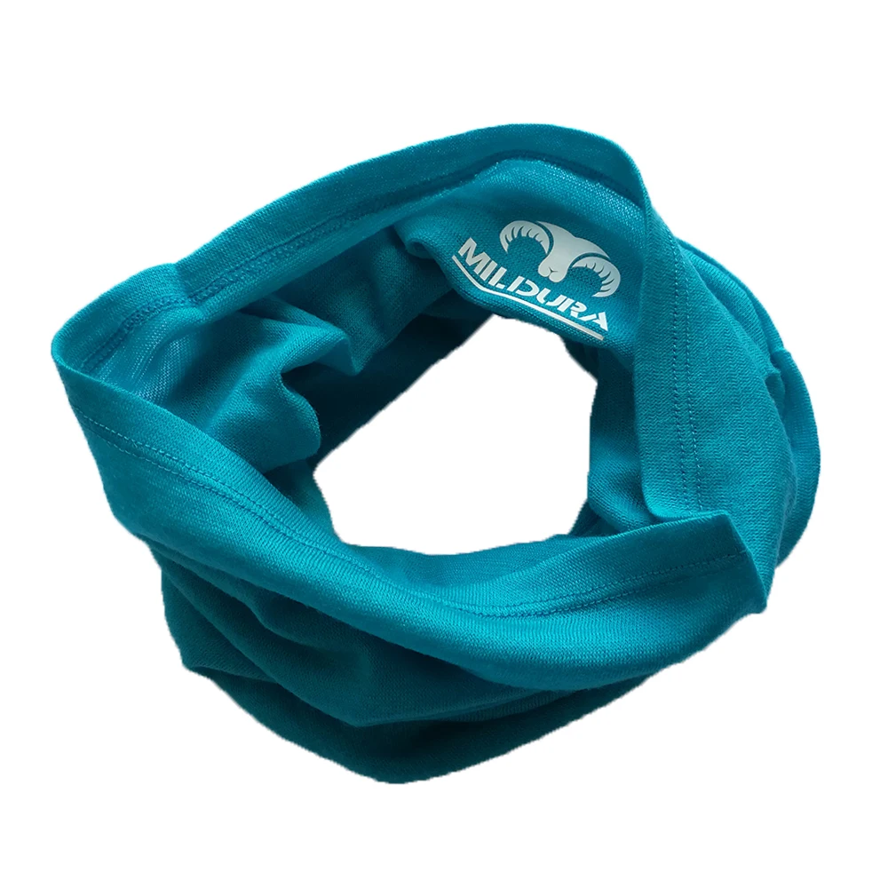 Merino Wool Neck Gaiter Scarf Bandana Wrap 1 Layer For Women Men