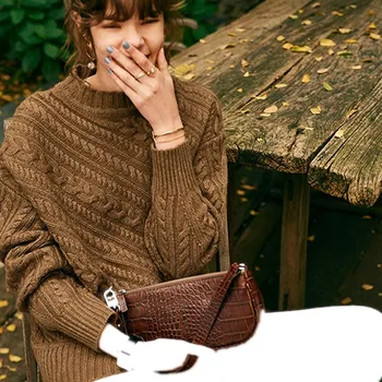 

Women Pullovers Knit Jumper Spring Autumn Basic Women Sweaters Pullover Soft Black