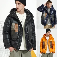 Высококачественная модная мужская зимняя Лыжная куртка уличная теплая куртка на молнии водонепроницаемый Зимний костюм с капюшоном m-xxl