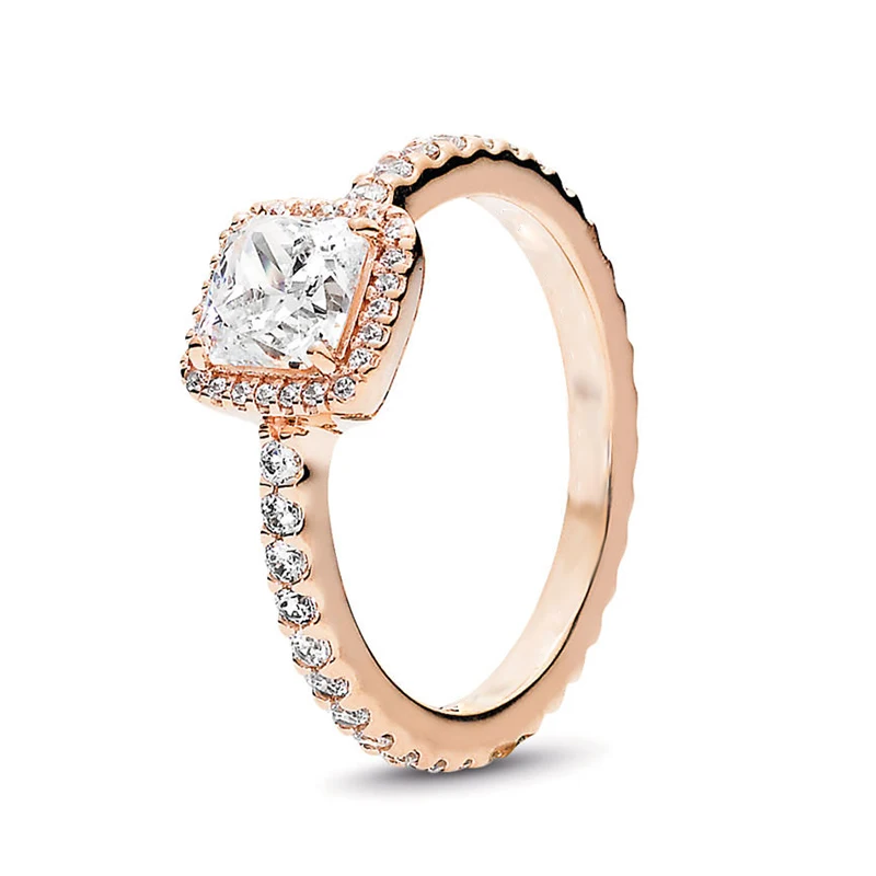 Серебряное кольцо в форме короны в форме сердца для женщин, европейские оригинальные кольца на палец, свадебные ювелирные изделия, 50 стилей, Прямая поставка