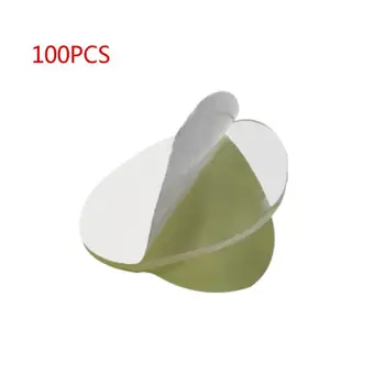 

100 pcs Small Round Double Sided Stick Tape Waterproof Small Film Sticker Adhesive No Trace Magic Strong Tape for Decorative