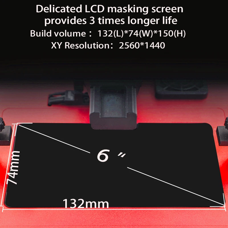 Kelant Flare d200s SLA 3D принтер Pro стоматологические украшения impressora 2560*1440 UV Смола 405nm 2k LCD