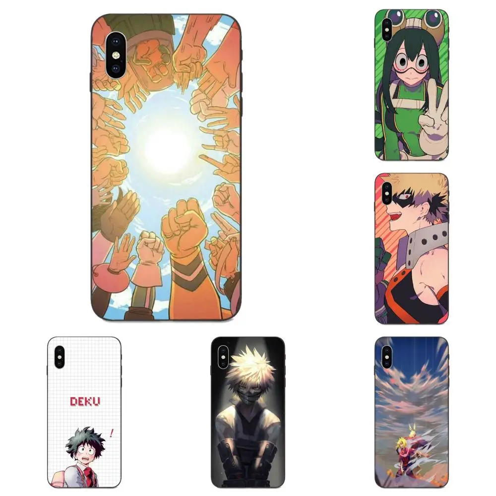 

For Apple iPhone 4 4S 5 5S SE 6 6S 7 8 11 Plus X XS Max XR Pro Max TPU Mobile Pouch My Hero Academia On Sale Cool