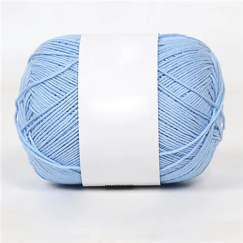 6 50G/Ball Combed Cotton Hand Knitting Yarn Soft Baby Wool Cashmere Yarn Fiber For Sweater Solid Color - Цвет: 6
