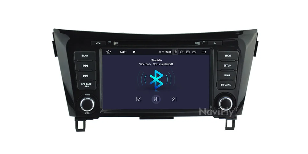 NaviFly Android 9,0 Восьмиядерный автомобильный dvd-плеер для NISSAN QASHQAI- Автомобильный мультимедийный радио Поддержка стерео Bluetooth wifi
