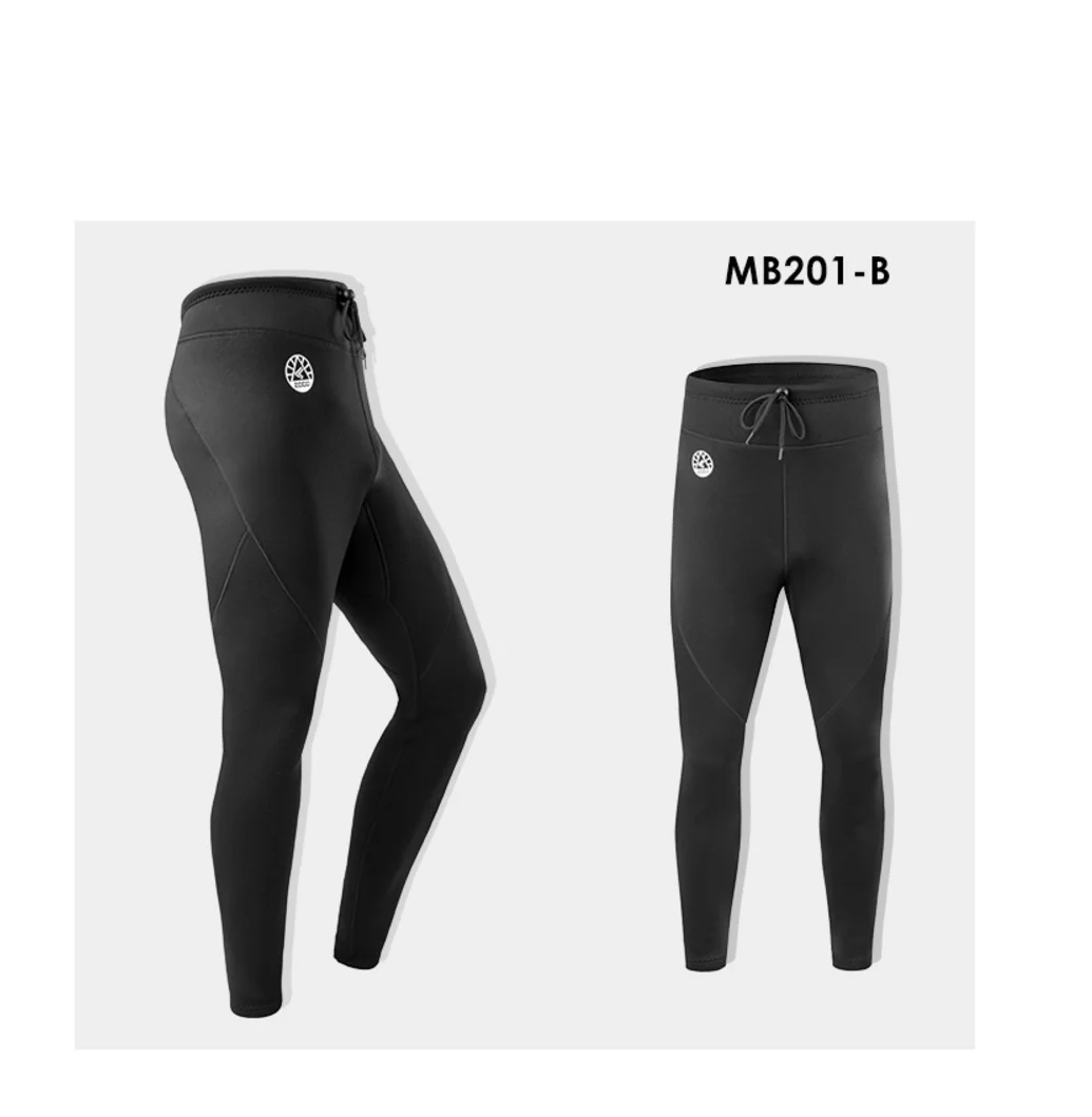 Pantalon Néoprène ZCCO 3mm Homme/Femme - Pour Surf, Plongée, Kayak, Protection UV 50+
