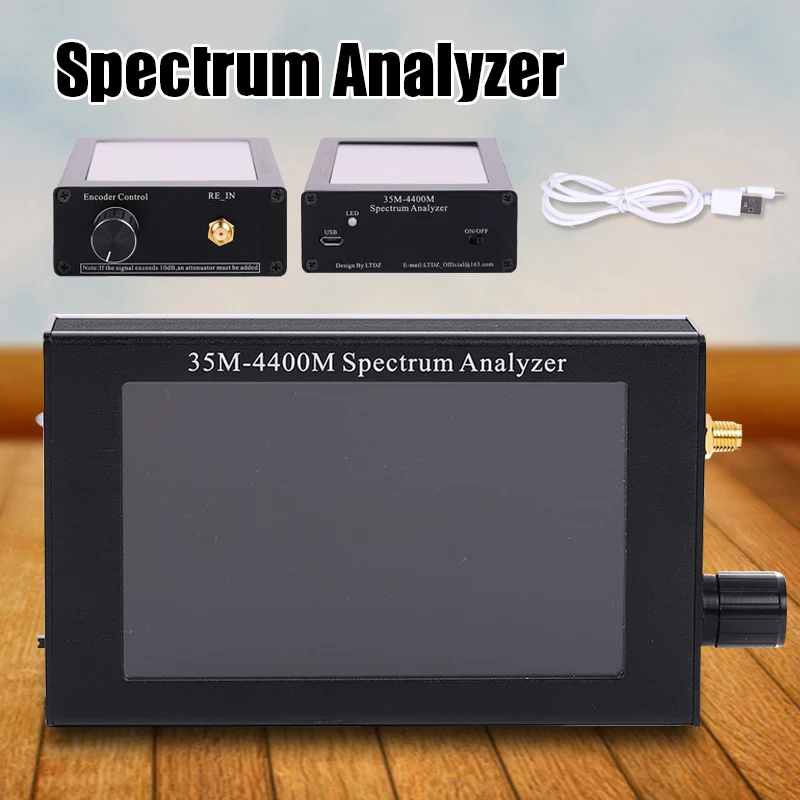 4.3In LCD 35-4400M Protable Spectrum Analyzer Measurement Of Interphones Signal 