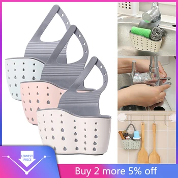 

hot sale Useful Suction Cup Sink Shelf Soap Sponge Rack Kitchen Sucker Storage Tool kitchen gadgets Utensils Accessori