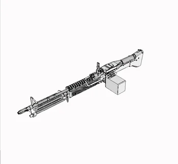

Hardcover edition puzzle magazines JSA17 3D paper model diy firearms 1 : 1 Size M60 machine guns toy
