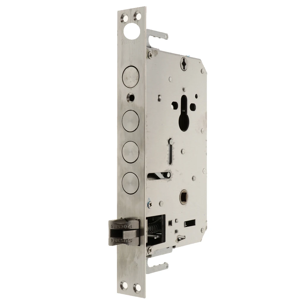 304 Stainless Steel Deadbolt Lock Body Dead Bolt Mortise Cylinder Door Lock Lock Replacement Part
