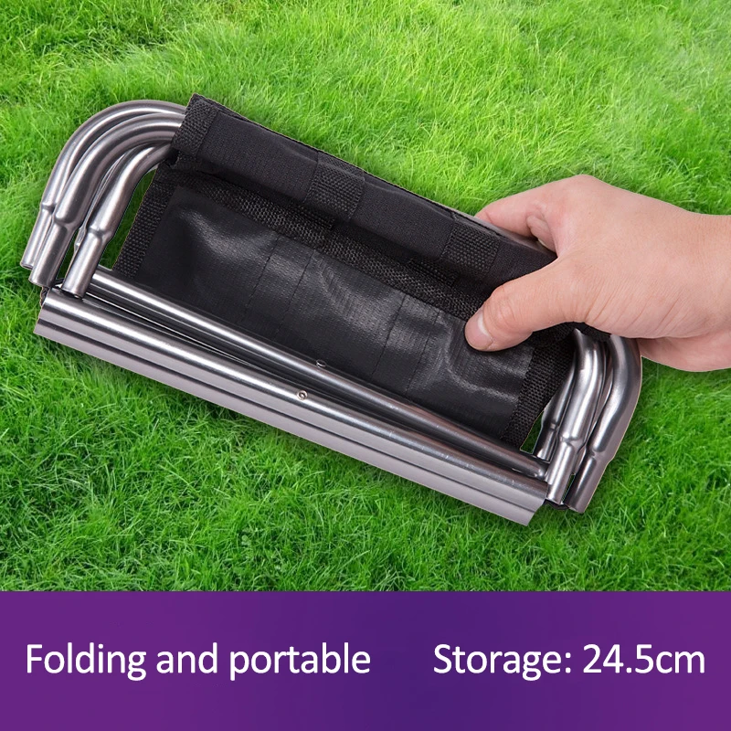 Outdoor Folding Fold Aluminum Chair Stool Seat Fishing Camping Outdoor Foldable Fishing Chair Ultra Light Weight Portable folding chair