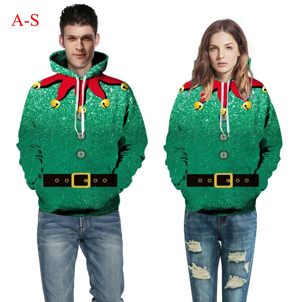 

1 Pcs Woman/Man Clothes Autumn Winter 3d Digital Printed Long Sleeves Hooded Pullover Casual Baseball Uniform Loose Couple