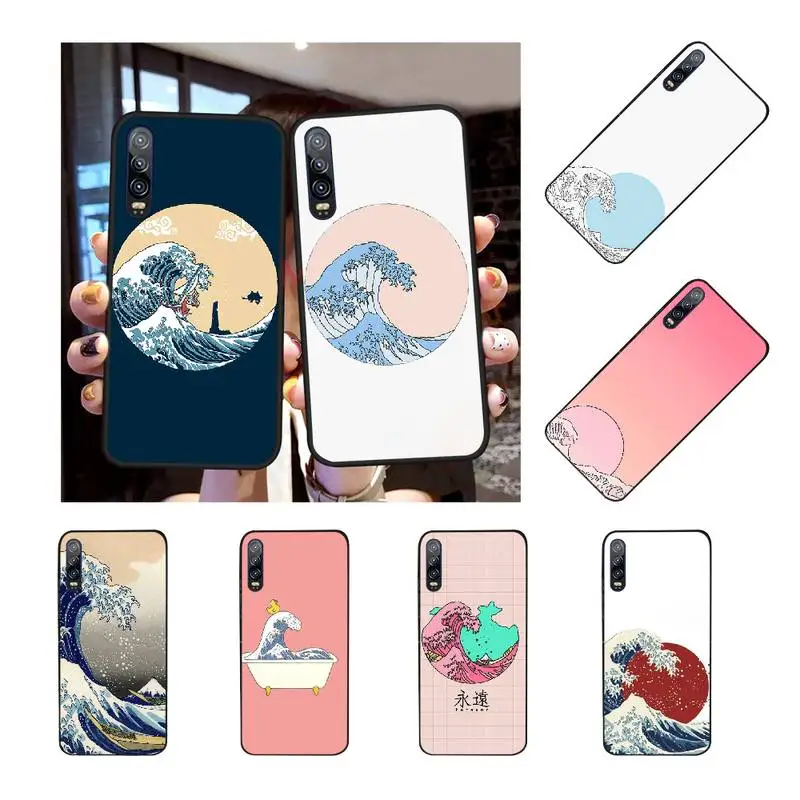 Мягкий чехол для телефона PENGHUWAN The Great Wave off Kanagawa с пользовательским фото Huawei Honor 20 10