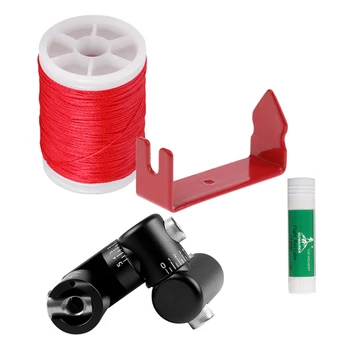 

Professional Adjustable V-Bar Block+Bowstring Serving Thread+Bowstring Wax Lube+Peep Sight Installer Outdoor Sports Accessories