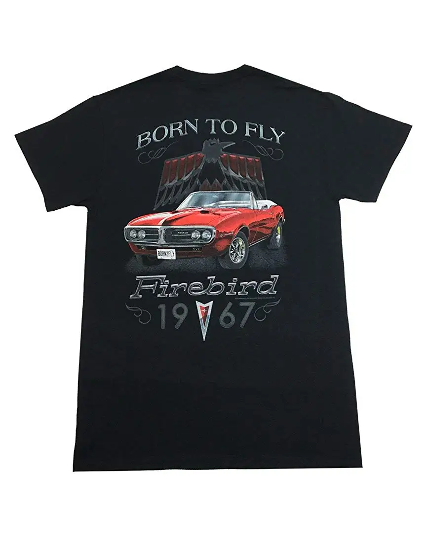Joe Blow Мужская Pontiac Firebird Born To Fly 1967 Футболка с принтом мужская летняя футболка