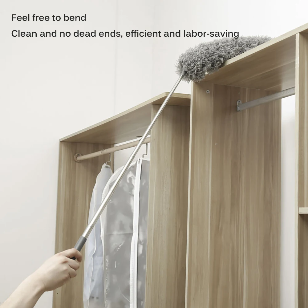 Регулируемая щетка для пыли из микрофибры 2019 удлинитель растягивания перьев