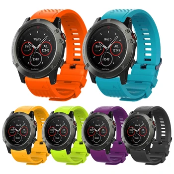 

26 22 20mm Watch Band Strap for Garmin Fenix 6 6S 6X 5X 5 5S 3HR Quick Release Silicone Bracelet Wrist Strap for Forerunner 935