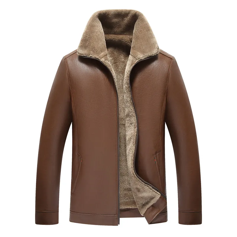 Deals Winter Leather Jacket Mens Plus Size Suede Steam Punk Motorcycle Jackets Men Faux Fur Coat Thick Warm Clothes Futro Meskie