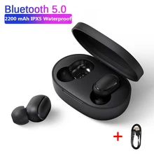 A6S TWS настоящие Беспроводные bluetooth 5,0 наушники для Redmi Airdots стерео наушники Bluetooth гарнитура HD микрофон для huawei iPhone Xiaomi