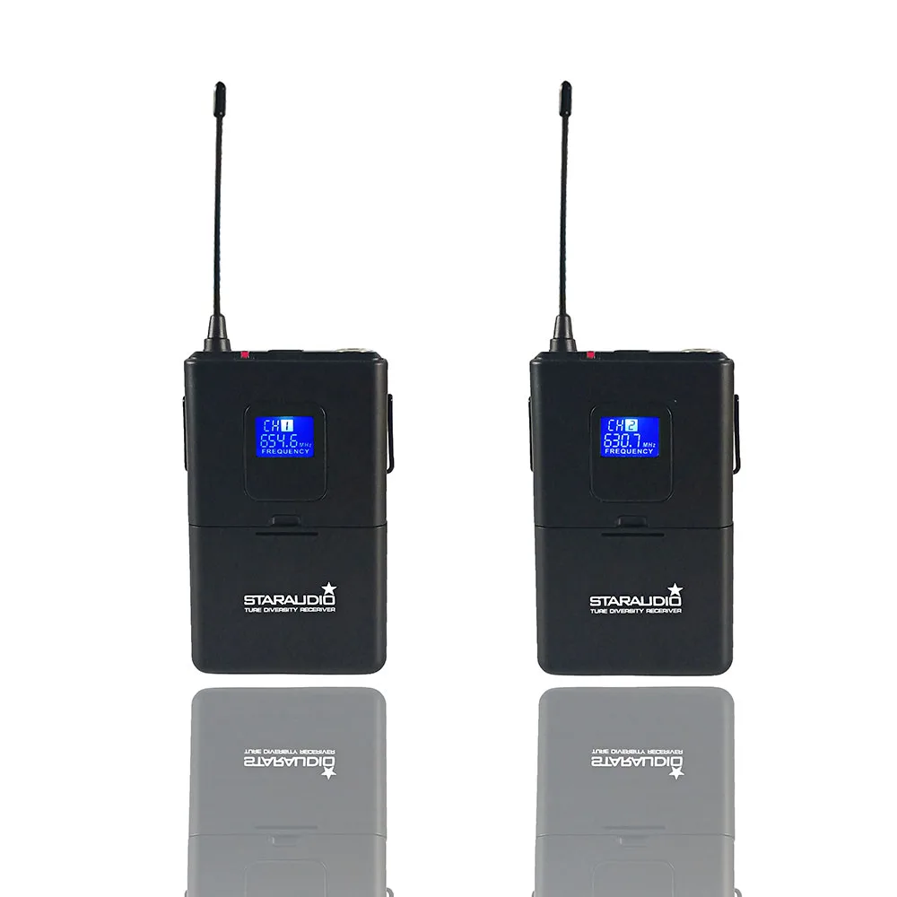 dual channel uhf wireles headset mics