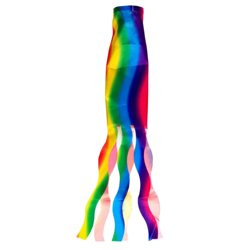 HLZS-Rainbow Windsock Wind Streamer Flag Garden Camping Decoration 70CM | Инструменты