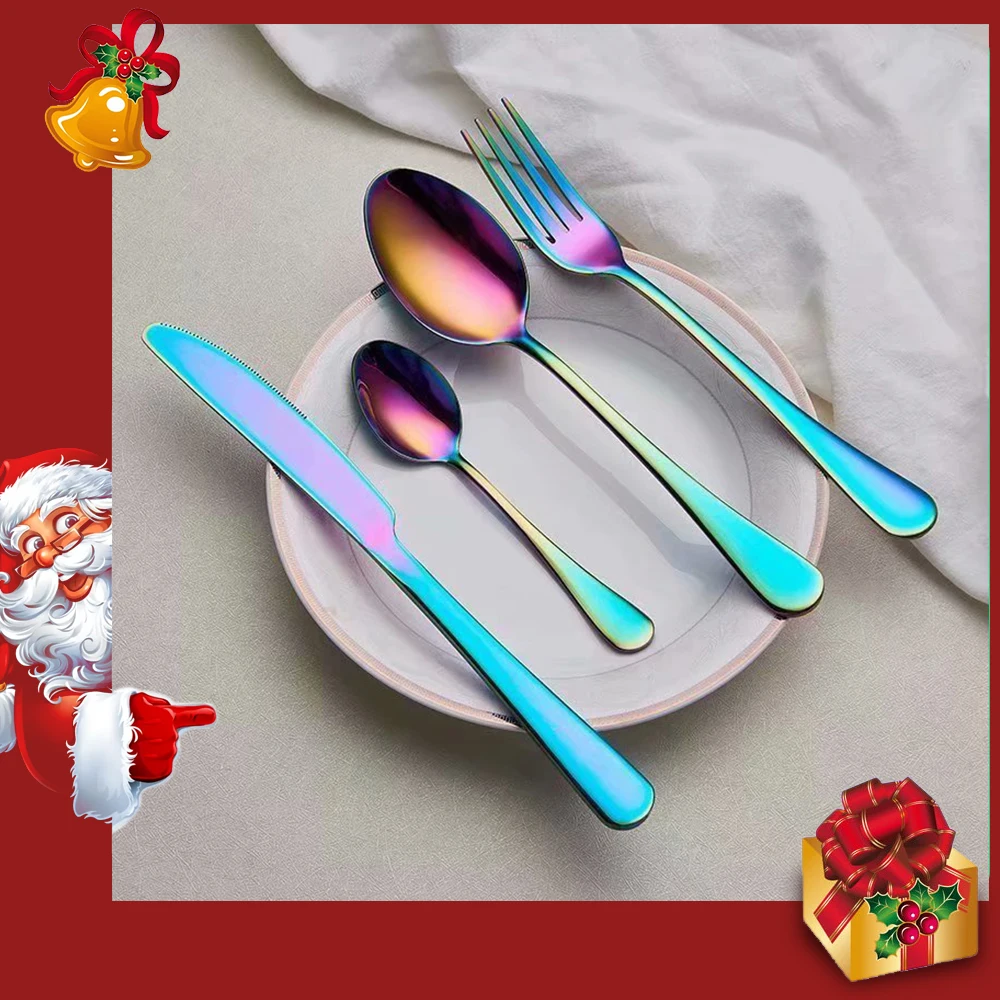 Cutlery Set Western Style Cutlery Set Picnic Cutlery Set Stainless Steel Cutlery Set Spklifey Fork Spoon Knife Set Tableware Dinnerware Wedding Silverware