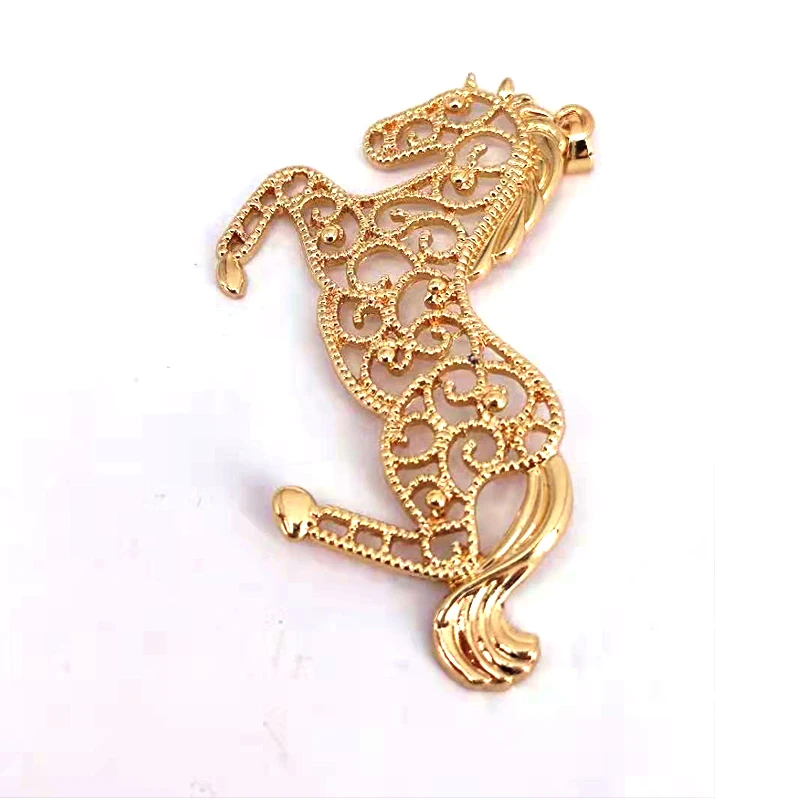 

50 pcs run horse charm gift big 7cm*4.5cm cute horse Horse pendant charms for women jewelry