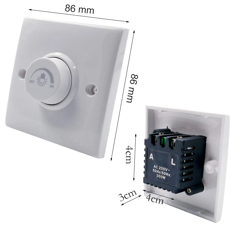 Vervloekt Grote hoeveelheid Zwart Led Dimmer 220V 300W /600W Helderheid Triac Dimmers Voor Verstelbare Led  Verlichting Lampen Buizen Hoge voltage Controller Dimmen - AliExpress