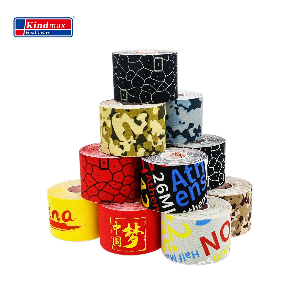 Kindmax Kinesiology Tape Athletic Sport Strapping Volleyball Kneeling Muscle Prevent Splashing Water 5cm x 5m Roll kinesiology tape