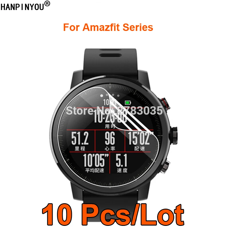 10 шт. для Xiaomi Huami Amazfit GTR 42 мм 47 мм Stratos 2S 3 Pace Verge Lite прозрачная/матовая защитная пленка(не закаленное стекло