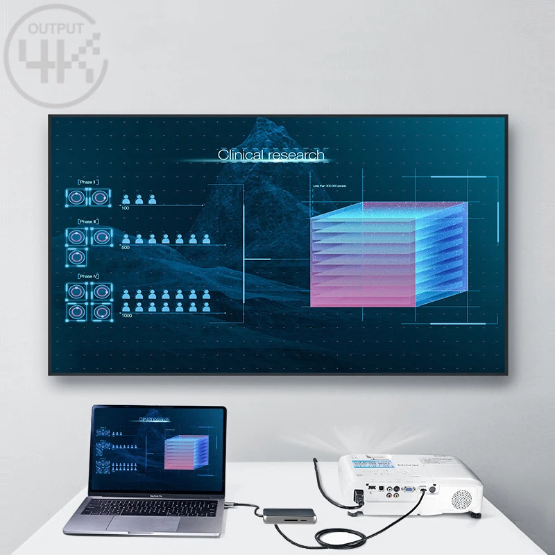 USB C док-станция для ноутбука USB 3,0 HDMI RJ45 PD SD/TF usb-хаб для ноутбука Macbook Pro hp DELL Surface lenovo samsung Dock
