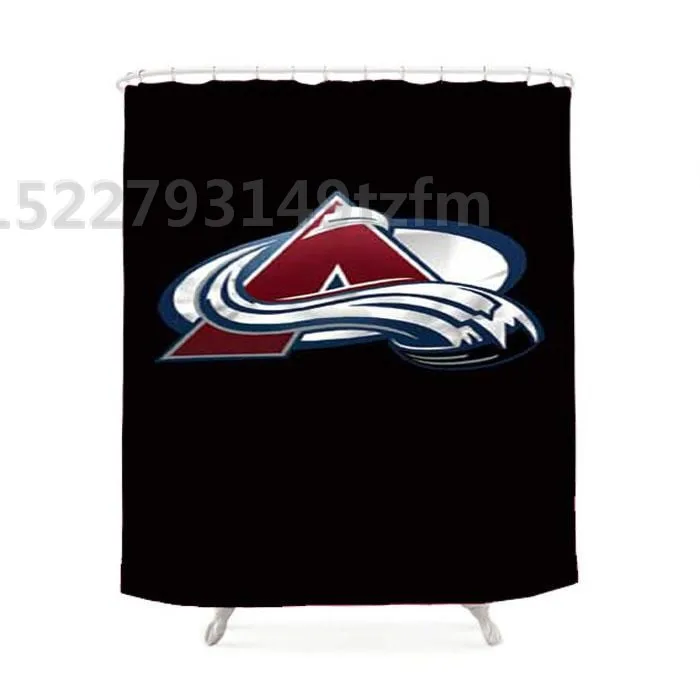 Водонепроницаемая занавеска для душа s colorado avalanche, занавеска для душа из полиэфирной ткани, занавеска для ванной комнаты с 12 крючками