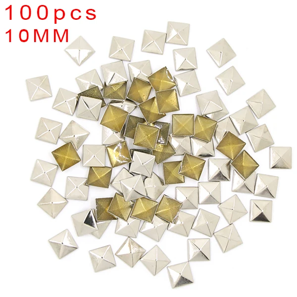 Lot De 100 Clous Carrés En Cuivre, Strass Thermocollants Pour