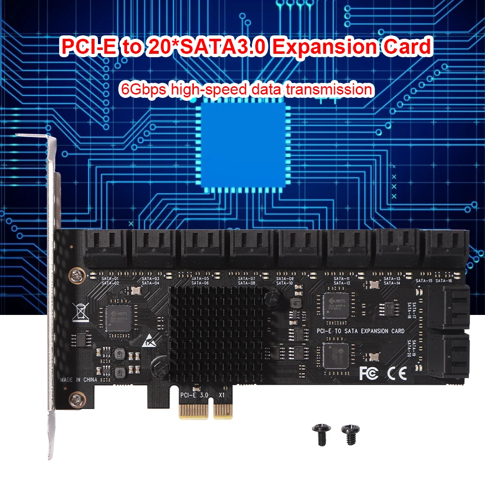 pci-express x1 para sata 3.0 controlador 6gbps