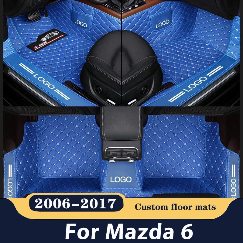 Кожаный коврик автомобильные аксессуары автомобильный напольный для Mazda 6 2017 2016