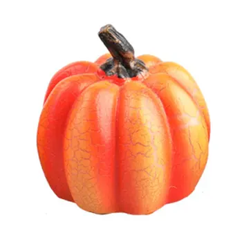 

Halloween Dress Up Props Desktop Ornaments Led Luminous Environmental Protection Resin Small Pumpkin Lantern