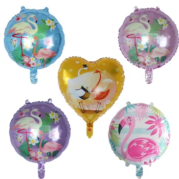 

10pcs 18inch Flamingo Balloons Foil Birthday Wedding Summer Party Children's Day Decor Helium Inflatable swan Ballons Gifts Toys