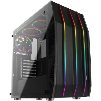 

Aerocool KLAW, Box PC, atx, tempered glass, front RGB, RGB 3 fans